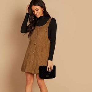Corduroy button down dress